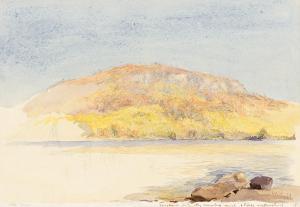 HILL John Henry 1839-1922,Lake George, October 15,1873,Swann Galleries US 2023-09-21