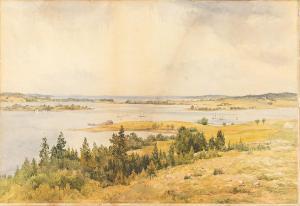 HILL John Henry 1839-1922,View of Lake George, New York,1882,Swann Galleries US 2023-09-21