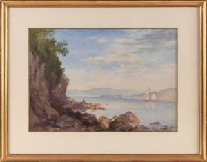 HILL John Henry 1839-1922,View of the Hudson River,1890,Eldred's US 2023-04-07