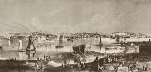 HILL John William 1812-1879,View of Portland, Maine,Barridoff Auctions US 2023-11-18