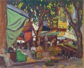 HILL Philip Maurice 1892-1952,The Market - Toulon,David Lay GB 2023-06-15