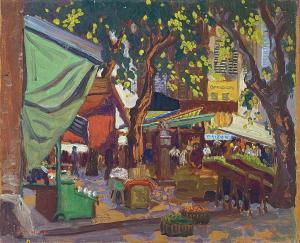 HILL Philip Maurice 1892-1952,The Market - Toulon,David Lay GB 2023-06-15