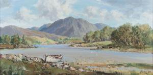 HILL Rowland 1915-1979,BEACHED BOAT, DONEGAL,Ross's Auctioneers and values IE 2024-01-24