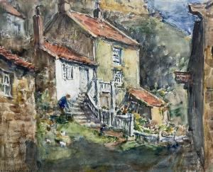 HILL Rowland Henry 1873-1952,Lansdowne Cottage Runswick Bay,1944,David Duggleby Limited 2024-03-15