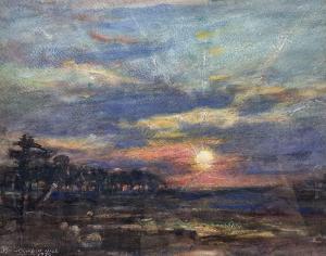 HILL Rowland Henry 1873-1952,Sunset,1930,David Duggleby Limited GB 2024-03-15