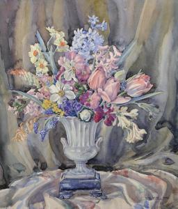 HILL Thomas G 1913-1984,A Still Life of Flowers in a Vase,1946,John Nicholson GB 2020-01-29