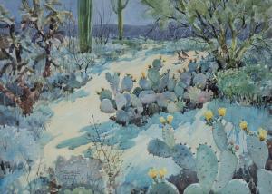 Hill Thomas 1925,The Prickly Pear in the Snow,Scottsdale Art Auction US 2023-08-26