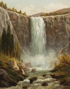 Hill Thomas 1925,Western Waterfall,Scottsdale Art Auction US 2024-04-12