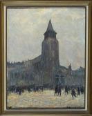 HILLAIRET Anatole Eugene 1880-1928,Eglise,Quinn's US 2014-05-17