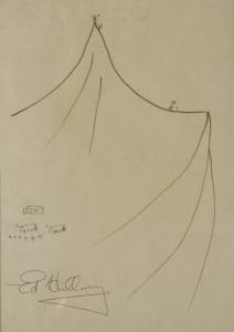 Hillary Edmund 1919-2008,Drawing of two figures at the summit of a mountain,Duke & Son GB 2018-07-19