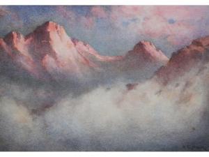 HILLER H.G 1900-1900,'Afterglow, The Breithorn',Capes Dunn GB 2011-05-10