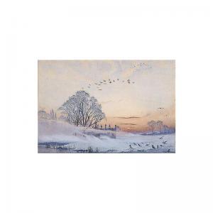 HILLIARD Laurence 1876-1887,a november dawn,Sotheby's GB 2001-06-14
