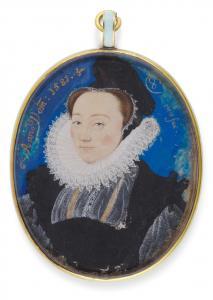 HILLIARD Nicholas 1547-1619,Portrait of a lady,1581,Sotheby's GB 2021-09-23
