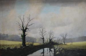 HILLIER,Late Autumnal canal,1977,Cuttlestones GB 2018-03-08