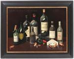HILLIER Tristram 1905-1983,still life with wine bottles,1957,South Bay US 2021-10-30