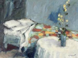 HILLIGOT Yves 1928,Interieur mit Blumen in Vase,DAWO Auktionen DE 2013-02-27