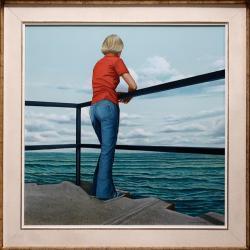 HILLMAN Grant 1935-2004,UNTITLED (FIGURE OVERLOOKING WATER),1978,Waddington's CA 2018-07-07