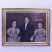 HILLYER WILLIAM,Philadelphia 1835 portrait of three children,1835,Ripley Auctions 2016-04-09