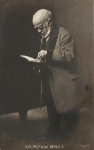 HILSDORF Jacob 1872-1916,ADOLPH VON MENZEL IN SEINEM ATELIER,1904,Villa Grisebach DE 2012-05-30