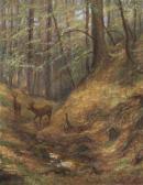 HILSER Theodor 1866-1930,Deer in the Forest,Palais Dorotheum AT 2018-11-24