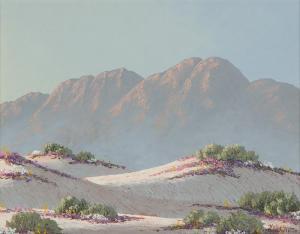 HILTON Kathi 1939,''Springs Glory'' Desert landscape,John Moran Auctioneers US 2016-01-27