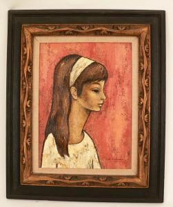 HIMMEL Kalman 1903,A portrait of a young girl,Locati US 2011-09-12
