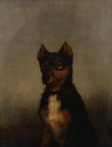 HINCKLEY Thomas Hewer 1813-1896,Portrait of a Seated Terrier,1870,Skinner US 2022-05-25