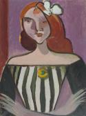 HINDENLANG Charles, Karl 1894-1960,Portrait of a redhead.,Galerie Koller CH 2008-06-20
