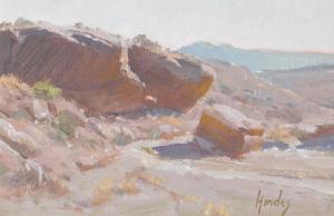 HINDES Janice Yow,Western Desert Canyon Scene,Burchard US 2013-05-19