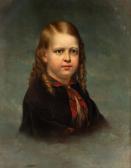 HINE Charles 1821-1871,Portrait of a Young Boy,1861,Shapiro Auctions US 2019-07-13
