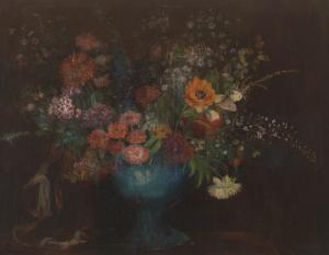 HINGSTON Lillian 1881-1967,Still life of flowers,Aspire Auction US 2017-09-09