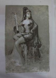 HINSBERYEN,Femme à la guitare,Le Calvez FR 2013-02-14