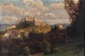 HINTERHOLZER Franz 1851-1928,Blick auf die Festung Hohensalzburg,Palais Dorotheum AT 2014-04-15