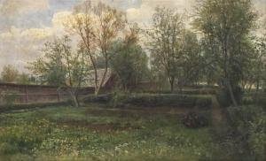HINTERHOLZER Franz 1851-1928,Im Garten des Malers,Palais Dorotheum AT 2021-11-17