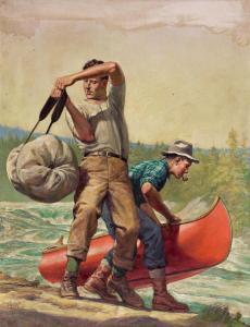 HINTON Walter Haskell 1886-1980,Fishermen,1939,Swann Galleries US 2021-06-24
