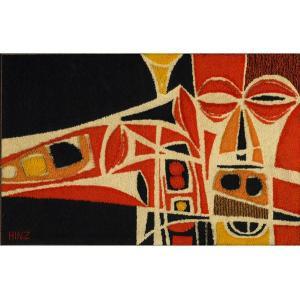 HINZ Bill 1923-2009,Tapestry with stylized,Rago Arts and Auction Center US 2009-10-24
