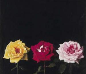 HIROSHI Noda 1936,Roses,1998,Mainichi Auction JP 2022-10-29