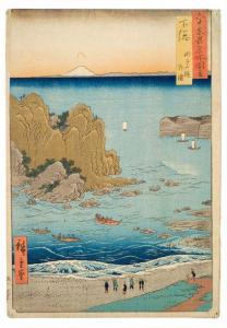 HIROSHIGE Ando 1797-1858,La baie de la plage de Choshi dans la province de ,Neret-Minet 2019-06-17