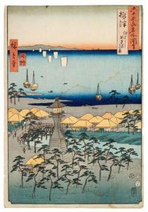 HIROSHIGE Ando 1797-1858,La plage de Idemi dans la province de Settsu,Neret-Minet FR 2019-06-17