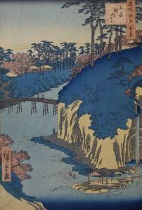 HIROSHIGE Ando 1797-1858,Oban tate-e, de la série Meisho Edo hyakkei, les C,Rossini FR 2018-12-11
