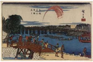 HIROSHIGE Ando 1797-1858,Ryogoku hanabi,Christie's GB 2005-09-22