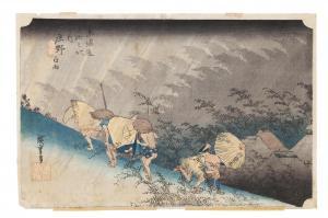 HIROSHIGE Ando 1797-1858,Tokaido gojusan tsugi no uchi,1834,Bonhams GB 2014-09-16