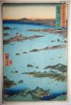 HIROSHIGE Ando 1797-1858,vue de Matsushima avec au loin le mont ,1853,Desbenoit-Fierfort & Associes 2014-05-20