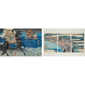 HIROSHIGE III Utagawa 1843-1894,The Late Emperor at Takanawa,Waddington's CA 2024-04-11