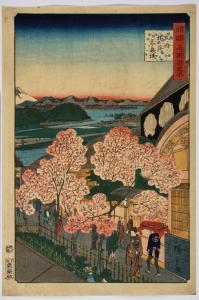HIROSHIGE Suzuki Chimpei II 1826-1869,Bushû Yokohama Gankirô Gankirô à Yokoh,1860,Beaussant-Lefèvre 2024-02-02