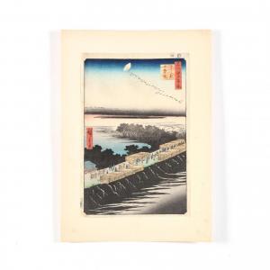 HIROSHIGE Suzuki Chimpei II 1826-1869,Nihon Embankment,1857,Leland Little US 2018-03-24