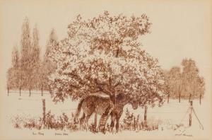 HIRSCH Joseph 1910-1981,Horses in a Field,William Doyle US 2017-10-04