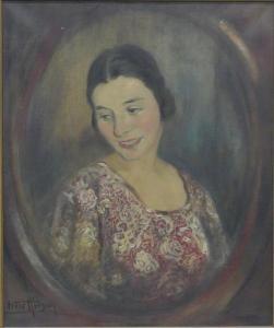 HIRSCH Peter 1889-1978,Porträt einer jungen Dame,Georg Rehm DE 2020-12-04
