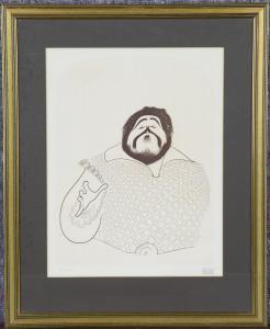 HIRSCHFIELD Al 1900-1900,Pavarotti,1981,Tooveys Auction GB 2021-08-18