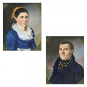 Hirschmann Johann Baptist 1770-1829,Damenporträt / Herrenporträt,1818,Kastern DE 2022-11-19